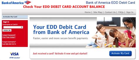 bank of america smart debit card|bank of america edd card login.